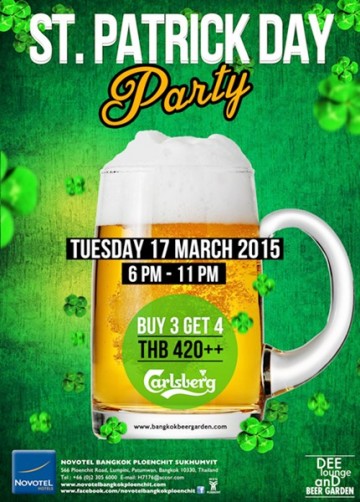 St.Patrick Party ค่ำคืนแห่งความสนุกในแบบไอริชที่โนโวเทล เพลินจิต