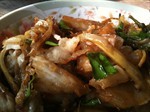 ปลากะพงผัดฉ่า