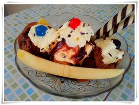 ไอศกรีม Banaba split