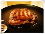 สเต็กเนื้อซอสบาร์บีคิว