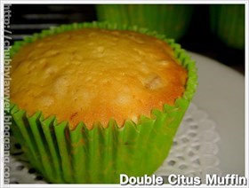 มัฟฟิ่นส้มสองเด้ง (Double Citrus Muffin)