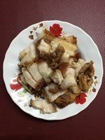 หมูกรอบจากหม้ออบลมร้อน