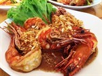 กุ้งทอดซอสสามรส