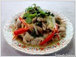 ไก่ผัดพริกไทยอ่อน