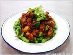 ผัดพริกขิงหมูสามชั้นใส่ถั่วฝักยาว