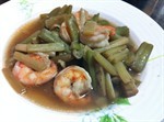 สายบัวผัดกุ้ง