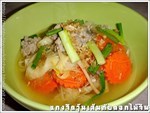 แกงจืดวุ้นเส้นดอกไม้จีน 