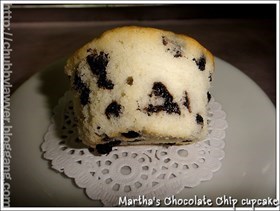 Martha's Chocolate chip cupcake