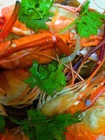 Bake River Prawn with vermicelli