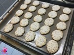 Golden Baked Coconut Cookies