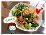 แหนมผัดคะน้า
