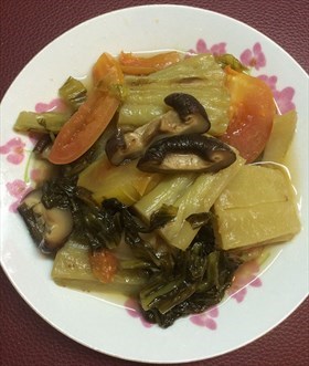 ต้มมะระผักกาดดองเจ
