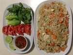 ข้าวกล้องผัดไก่