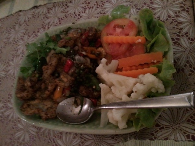 ปลาเห็ดโคนผัดพริกไทยดำ