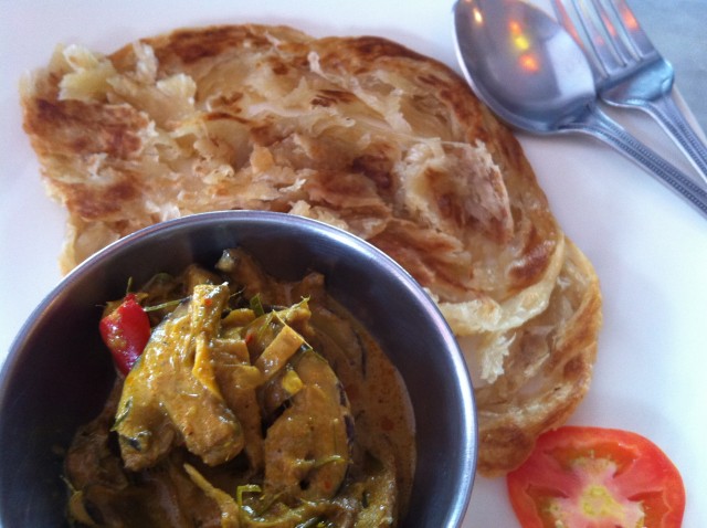 โรตีแกงเห็ดเจ