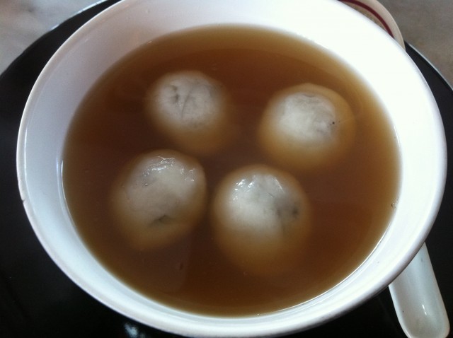 บัวลอยน้ำขิงเจ