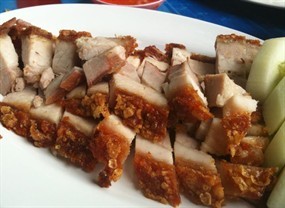 ข้าวมันไก่ ข้าวหมูกรอบรสเด็ด