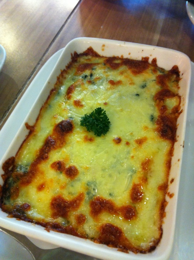 ผักโขมอบชีด ร้อนๆๆ