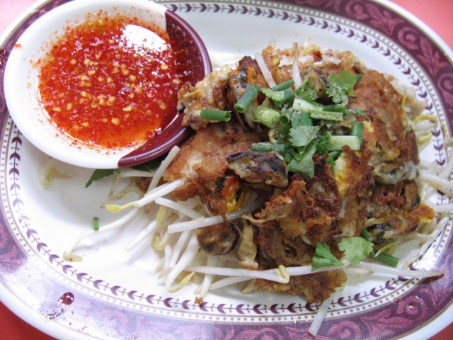 หอยทอดบางกรอบไม่อมน้ำมัน