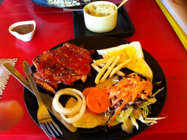 สเต็กไก่สไปซี่ 49บาท