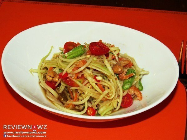 มะละกอเส้นน่วมดี ปรุงรสเข้มข้นออกเค็มนำนิดๆ อร่อย