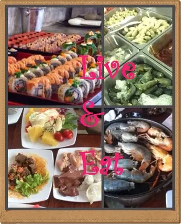 กุ้งแม่น้ำ, เนื้อโคขุน, ข้าวปั้น