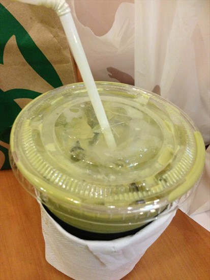 Iced Green Tea Latte