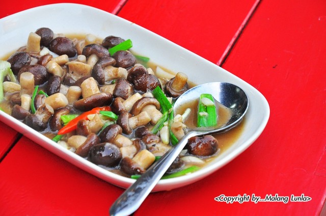 เห็ดหอมน้ำมันหอย 160.-