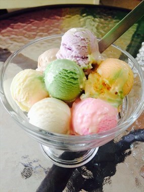 ข้าวหอมไอศครีมกะทิสด