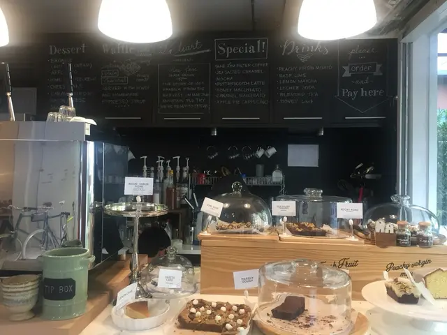 เคาน์เตอร์และขนมที่ขาย