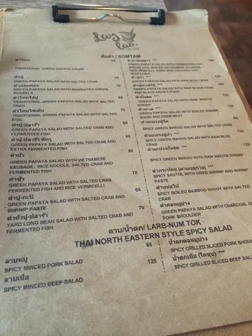 เมนูอาหารค่ะ