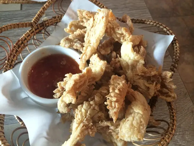 เห็ดนางฟ้าชุบแป้งทอด กรอบอร่อย