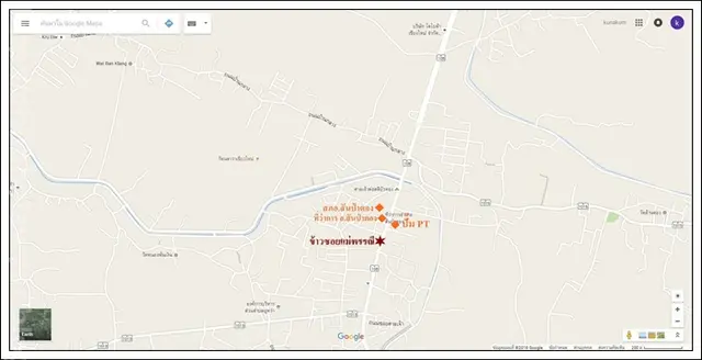 แผนที่ร้านข้าวซอยแม่พรรณี  สันป่าตอง  เชียงใหม่