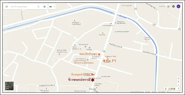 แผนที่ร้านข้าวซอยแม่พรรณี  สันป่าตอง  เชียงใหม่