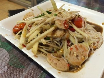 ตำซั้วหมูยอ