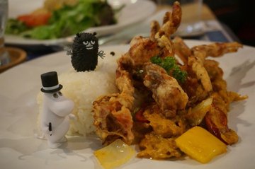 ปูนิ่มผัดผงกะหรี่ 220฿