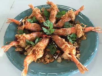 กุ้งผัดซอสมะขาม