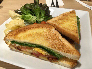 Bacon  and  egg  sandwiches  