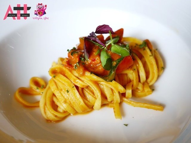 Chitarra pasta with Boston lobster